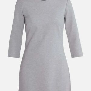 Banana Republic 3/4 Gray Ponte Flounce Dress